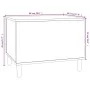 Couchtisch aus geräuchertem Eichensperrholz, 60 x 44,5 x 45 cm von vidaXL, Couchtisch - Ref: Foro24-819569, Preis: 63,21 €, R...