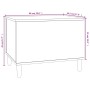 Couchtisch aus geräuchertem Eichensperrholz, 60 x 44,5 x 45 cm von vidaXL, Couchtisch - Ref: Foro24-819569, Preis: 64,19 €, R...