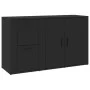 Aparador de madera contrachapada negro 100x33x59,5 cm de vidaXL, Aparadores - Ref: Foro24-820997, Precio: 107,58 €, Descuento: %