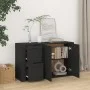 Aparador de madera contrachapada negro 100x33x59,5 cm de vidaXL, Aparadores - Ref: Foro24-820997, Precio: 107,58 €, Descuento: %