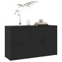Aparador de madera contrachapada negro 100x33x59,5 cm de vidaXL, Aparadores - Ref: Foro24-820997, Precio: 112,82 €, Descuento: %