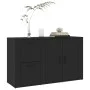 Aparador de madera contrachapada negro 100x33x59,5 cm de vidaXL, Aparadores - Ref: Foro24-820997, Precio: 107,58 €, Descuento: %
