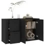 Aparador de madera contrachapada negro 100x33x59,5 cm de vidaXL, Aparadores - Ref: Foro24-820997, Precio: 107,58 €, Descuento: %