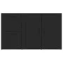 Aparador de madera contrachapada negro 100x33x59,5 cm de vidaXL, Aparadores - Ref: Foro24-820997, Precio: 107,58 €, Descuento: %