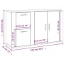 Aparador de madera contrachapada negro 100x33x59,5 cm de vidaXL, Aparadores - Ref: Foro24-820997, Precio: 112,82 €, Descuento: %