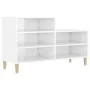 Mueble zapatero madera contrachapada blanco brillo 102x36x60 cm de vidaXL, Zapateros y organizadores de calzado - Ref: Foro24...