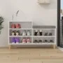 Mueble zapatero madera contrachapada blanco brillo 102x36x60 cm de vidaXL, Zapateros y organizadores de calzado - Ref: Foro24...