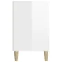 Mueble zapatero madera contrachapada blanco brillo 102x36x60 cm de vidaXL, Zapateros y organizadores de calzado - Ref: Foro24...