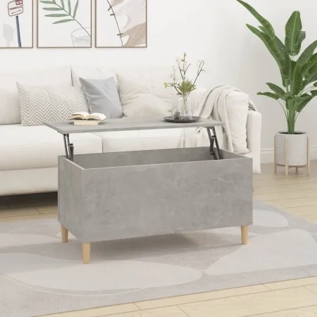 Concrete gray plywood coffee table 90x44.5x45 cm by vidaXL, Coffee table - Ref: Foro24-819584, Price: 62,97 €, Discount: %