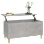Concrete gray plywood coffee table 90x44.5x45 cm by vidaXL, Coffee table - Ref: Foro24-819584, Price: 62,97 €, Discount: %