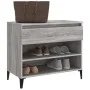 Mueble zapatero madera contrachapada gris Sonoma 70x36x60 cm de vidaXL, Zapateros y organizadores de calzado - Ref: Foro24-81...