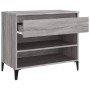Sonoma gray plywood shoe cabinet 70x36x60 cm by vidaXL, Shoe racks and shoe organizers - Ref: Foro24-819770, Price: 47,09 €, ...