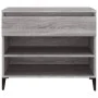 Mueble zapatero madera contrachapada gris Sonoma 70x36x60 cm de vidaXL, Zapateros y organizadores de calzado - Ref: Foro24-81...