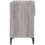 Mueble zapatero madera contrachapada gris Sonoma 70x36x60 cm de vidaXL, Zapateros y organizadores de calzado - Ref: Foro24-81...