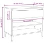 Sonoma gray plywood shoe cabinet 70x36x60 cm by vidaXL, Shoe racks and shoe organizers - Ref: Foro24-819770, Price: 47,09 €, ...