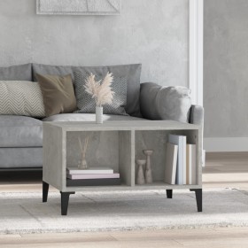 Mesa de centro madera contrachapada gris hormigón 60x50x36,5 cm de vidaXL, Mesas de centro - Ref: Foro24-821040, Precio: 35,6...