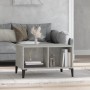 Mesa de centro madera contrachapada gris hormigón 60x50x36,5 cm de vidaXL, Mesas de centro - Ref: Foro24-821040, Precio: 35,6...