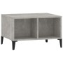 Mesa de centro madera contrachapada gris hormigón 60x50x36,5 cm de vidaXL, Mesas de centro - Ref: Foro24-821040, Precio: 35,6...
