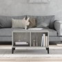 Mesa de centro madera contrachapada gris hormigón 60x50x36,5 cm de vidaXL, Mesas de centro - Ref: Foro24-821040, Precio: 35,6...