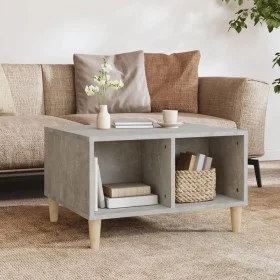 Plywood gray concrete coffee table 60x50x36.5 cm by vidaXL, Coffee table - Ref: Foro24-821032, Price: 38,01 €, Discount: %