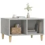 Mesa de centro madera contrachapada gris hormigón 60x50x36,5 cm de vidaXL, Mesas de centro - Ref: Foro24-821032, Precio: 38,0...