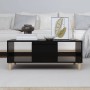 Couchtisch aus schwarzem Sperrholz, 90 x 50 x 36,5 cm von vidaXL, Couchtisch - Ref: Foro24-821061, Preis: 49,66 €, Rabatt: %
