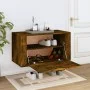 Mueble zapatero pared madera pino roble ahumado 70x35x38 cm de vidaXL, Zapateros y organizadores de calzado - Ref: Foro24-821...