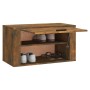 Wand-Schuhregal aus geräucherter Kieferneiche 70x35x38 cm. von vidaXL, Schuhregale und Schuhorganisatoren - Ref: Foro24-82101...
