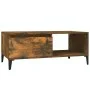 Couchtisch aus geräuchertem Eichensperrholz, 90 x 50 x 36,5 cm von vidaXL, Couchtisch - Ref: Foro24-821057, Preis: 50,03 €, R...