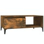 Couchtisch aus geräuchertem Eichensperrholz, 90 x 50 x 36,5 cm von vidaXL, Couchtisch - Ref: Foro24-821057, Preis: 50,42 €, R...