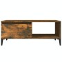 Couchtisch aus geräuchertem Eichensperrholz, 90 x 50 x 36,5 cm von vidaXL, Couchtisch - Ref: Foro24-821057, Preis: 50,42 €, R...