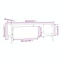 Couchtisch aus geräuchertem Eichensperrholz, 90 x 50 x 36,5 cm von vidaXL, Couchtisch - Ref: Foro24-821057, Preis: 50,42 €, R...