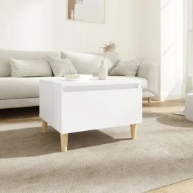 Weißer Beistelltisch aus Sperrholz, 50x46x35 cm von vidaXL, Seitentische - Ref: Foro24-819500, Preis: 46,26 €, Rabatt: %