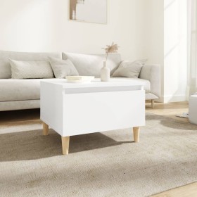 Weißer Beistelltisch aus Sperrholz, 50x46x35 cm von vidaXL, Seitentische - Ref: Foro24-819500, Preis: 46,83 €, Rabatt: %