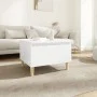 Mesa auxiliar de madera contrachapada blanco 50x46x35 cm de vidaXL, Mesas auxiliares - Ref: Foro24-819500, Precio: 46,26 €, D...