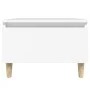 Mesa auxiliar de madera contrachapada blanco 50x46x35 cm de vidaXL, Mesas auxiliares - Ref: Foro24-819500, Precio: 46,26 €, D...