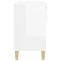 Glossy white plywood shoe cabinet 70x36x60 cm by vidaXL, Shoe racks and shoe organizers - Ref: Foro24-819758, Price: 53,18 €,...