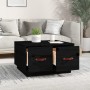 Couchtisch aus massivem schwarzem Kiefernholz, 60 x 53 x 35 cm von vidaXL, Couchtisch - Ref: Foro24-820970, Preis: 68,35 €, R...