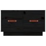 Couchtisch aus massivem schwarzem Kiefernholz, 60 x 53 x 35 cm von vidaXL, Couchtisch - Ref: Foro24-820970, Preis: 68,35 €, R...