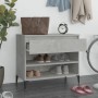 Mueble zapatero madera contrachapada gris hormigón 70x36x60 cm by vidaXL, Shoe racks and shoe organizers - Ref: Foro24-819768...