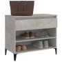 Mueble zapatero madera contrachapada gris hormigón 70x36x60 cm by vidaXL, Shoe racks and shoe organizers - Ref: Foro24-819768...