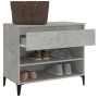 Mueble zapatero madera contrachapada gris hormigón 70x36x60 cm by vidaXL, Shoe racks and shoe organizers - Ref: Foro24-819768...