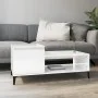 Couchtisch aus glänzend weißem Sperrholz, 100 x 50 x 45 cm von vidaXL, Couchtisch - Ref: Foro24-821134, Preis: 49,21 €, Rabat...