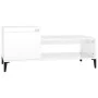 Couchtisch aus glänzend weißem Sperrholz, 100 x 50 x 45 cm von vidaXL, Couchtisch - Ref: Foro24-821134, Preis: 49,21 €, Rabat...