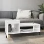 Glossy white plywood coffee table 100x50x45 cm by vidaXL, Coffee table - Ref: Foro24-821134, Price: 49,21 €, Discount: %