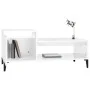 Glossy white plywood coffee table 100x50x45 cm by vidaXL, Coffee table - Ref: Foro24-821134, Price: 49,21 €, Discount: %