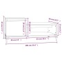 Couchtisch aus glänzend weißem Sperrholz, 100 x 50 x 45 cm von vidaXL, Couchtisch - Ref: Foro24-821134, Preis: 49,21 €, Rabat...
