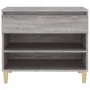 Mueble zapatero madera contrachapada gris Sonoma 70x36x60 cm de vidaXL, Zapateros y organizadores de calzado - Ref: Foro24-81...