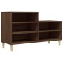 Mueble zapatero madera contrachapada roble marrón 102x36x60 cm de vidaXL, Zapateros y organizadores de calzado - Ref: Foro24-...