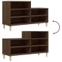 Mueble zapatero madera contrachapada roble marrón 102x36x60 cm de vidaXL, Zapateros y organizadores de calzado - Ref: Foro24-...